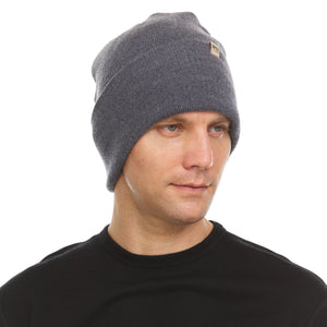 Midweight Merino Wool Knit Cuff Beanie | 100% Merino Wool