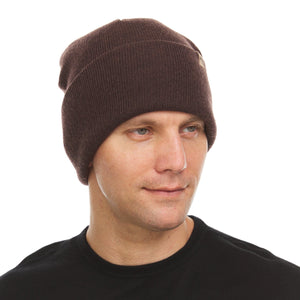 Midweight Merino Wool Knit Cuff Beanie | 100% Merino Wool