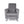 Bolt Upholstered Recliner Chair With Stainless Steel Base - Gray / Chrome