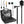 Multifunctional Shovel Axe Set Camping Survival Shovel Multitool Emergency Survival Gear with Extension Handles Carrying Box