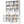 Bookcase Tall With 2 Doors & 2 Drawers, Fixed Open Shelves - White