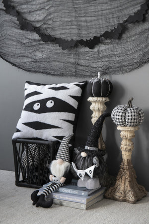 Set of Two Farmhouse Plaid Fabric Pumpkins by Bruce