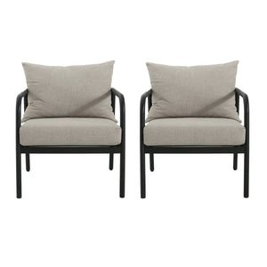 Leora Modern Minimalist Round Tube Sofa Chair with Cushions
