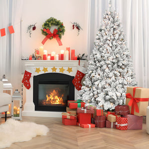 5FT Flocked Christmas Tree with 300 UL Lights
