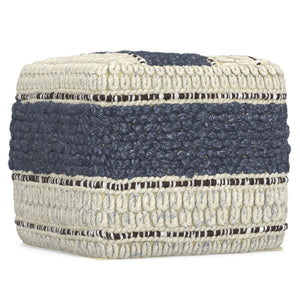 Grady - Handcrafted Square Pouf