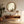 Decorative Round Hanging Wall Mirror With Bead Design Frame - Natural