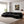 Luxury Chenille Upholstered U Shape Sofa with Two Ottomans