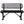 6' Outdoor Steel Bench With Backrest