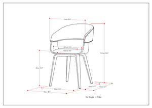 Lowell - Upholstered Bentwood Dining Chair