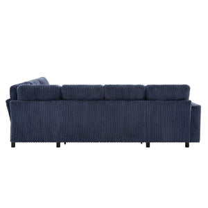 Convertible U-Shaped Sectional Sofa Bed With USB Ports And Storage