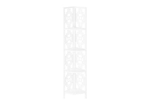 4 Tier Corner Bookshelf Bookcase for Office, Transitional Style