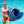 Big Joe Aquaria Roll Up 2 Person Swimming Pool Ripple Comfort Lounge Float, Blue