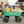 Folding Poly Garden Dump Truck with Steel Frame and Pneumatic Tires