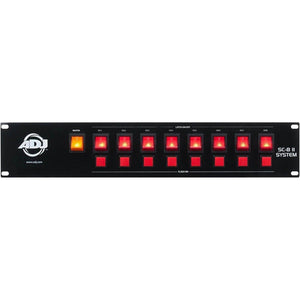 American DJ ADJ SC-8 II System 8 Ch Low Voltage Switch Controller w/ Relay Pack