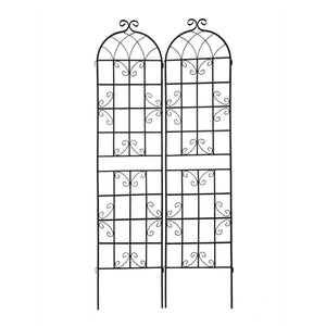Metal Garden Rustproof Trellis For Climbing Plants Outdoor Flower Support