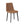 Brown PU Leather Dining Chair with Metal Legs - Set of 4