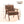 Mid Century Modern Accent Chair With Solid Wood Frame And Extra Thick Backrest