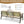 6-Piece Outdoor Patio Furniture Set with Steel Frame Sofa & Acacia Wood Table