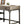 Gorden - Weathered Antique Metal Writing Desk - Oak