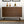 Dresser 6 Drawer - Dark Brown / White