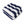 Outdoor Chair Cushions Set of 2 in Black/White Stripes