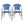 Outdoor Bistro Chairs Set of 2 with Aluminum Frame and PP Rattan
