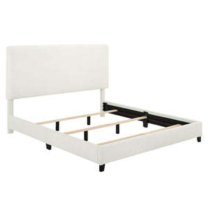 Platform Bed & Upholstered Headboard