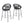 Ferrara Outdoor Patio Barstool (Set of 2)