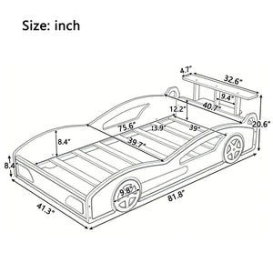 Race Car Platform Bed & Wheels