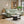 Coffee Table Set of 3 with Faux Marble Top and Metal Legs