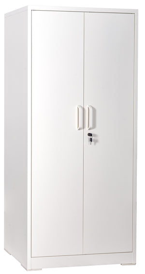 Container Furniture Direct Ironclad 71" Metal Storage Cabinet with Locking Doors and 4 Adjustable Shelves
