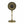 6.5x5.9x15.2' Vintage Inspired Gold Iron Table Clock