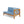 Brava X-Back 4-Piece Sofa Set, Blue