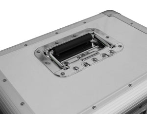 Odyssey KLP2-SILVER 70 12" LP Vinyl Records Stacking Utility Krom Transport Case