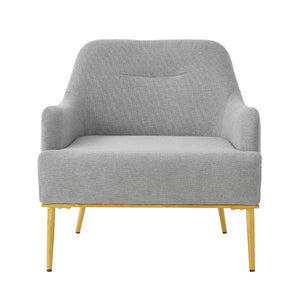 Modern Elegance Accent Chair With Curved Backrest