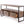 Reclaimed Wood Media TV Console Table With 3 Drarwer, Open Shelf - Antique Gray