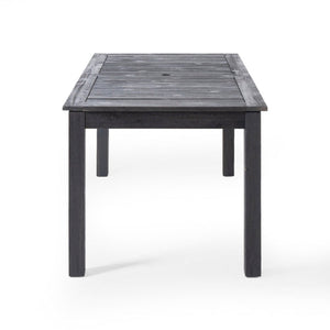 7-Piece Outdoor Dining Set with Extendable Acacia Wood Table