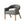 Upholstered Open Back Armchair With Weathered Rubberwood Legs