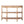 Handcrafted Console Table With Hand Woven Trim, 3 Tier Storage Shelves - Natural