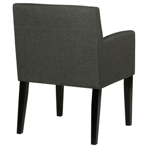 Yorkshire - Upholstered Dining Arm Chair With Cushioned Arms (Set of 2) - Gray