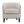 Transitional Upholstered Stripe Barrel Chair with Birch Wood Legs