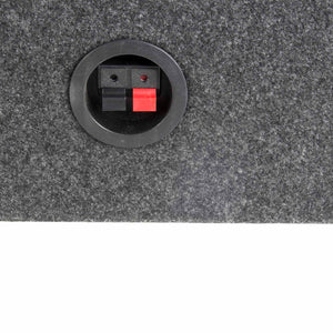 QPower 12 Inch Single Slim Shallow Subwoofer Box and Pyle 1600 Watt Subwoofer