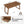 Executive Desk With Drawer, Workstation Table For Home Office - Walnut Brown