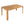 Kaja Outdoor Acacia Wood Dining Table, Teak Finish with Slat Design