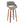 Fabrizzi - Mid Century Modern Fixed Height Barstool With Swivel With Round Footrest (Set of 2)
