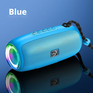 KP-540 Best-Selling Portable Bluetooth Speaker Outdoor Sports-Ready Waterproof With Carry Strap RGB Lights Supports Memory Card Playback In Stock