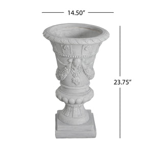 MGO Garden Urn, Light Grey, 23.75'' H