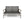 Hampton Outdoor Wood and Wicker Loveseat - Gray