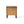 End Table in Brown Acacia Wood with Storage Drawer and Shelf
