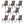 8 Piece Patio Chairs with Breathable Textilene Fabric - Brown